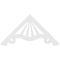 Ekena Millwork Pitch Marshall Architectural Grade PVC Gable Pediment, 36"W x 18"H x 1"P (12/12) GPP036X018X100MAR - alternate 5